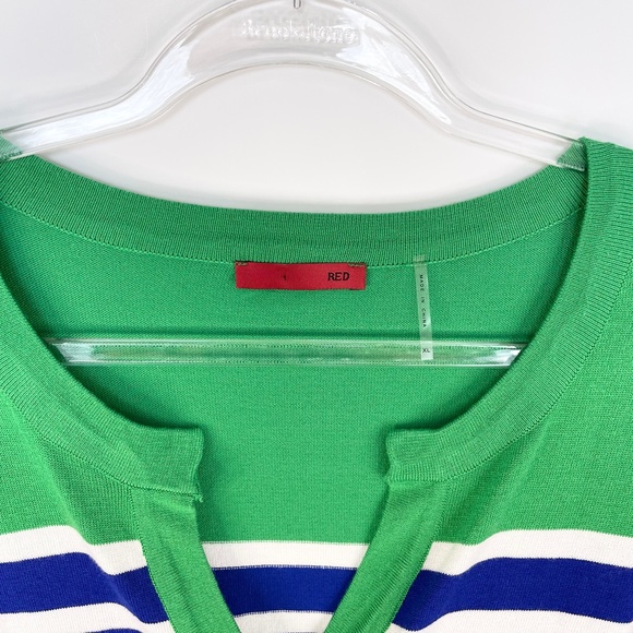 RED by Saks Fifth Avenue Women’s Cardigan Size XL Blue Green Colorblock XL - Picture 4 of 9